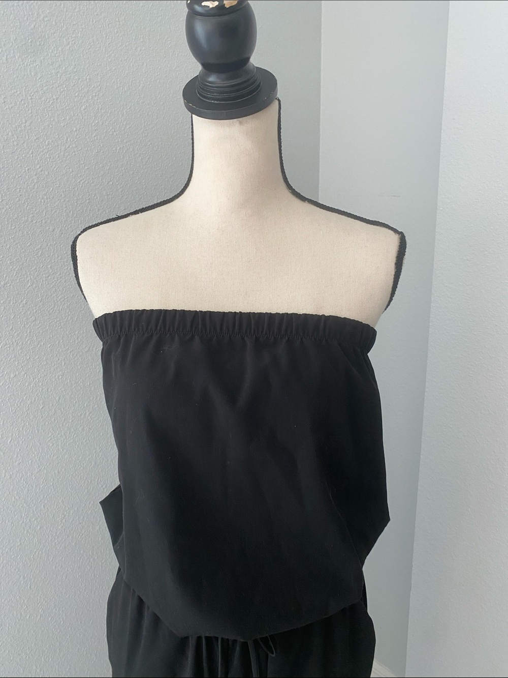 EXPRESS Women Summer Casual Black Strapless Jumpsuit | M - Picture 4 of 13